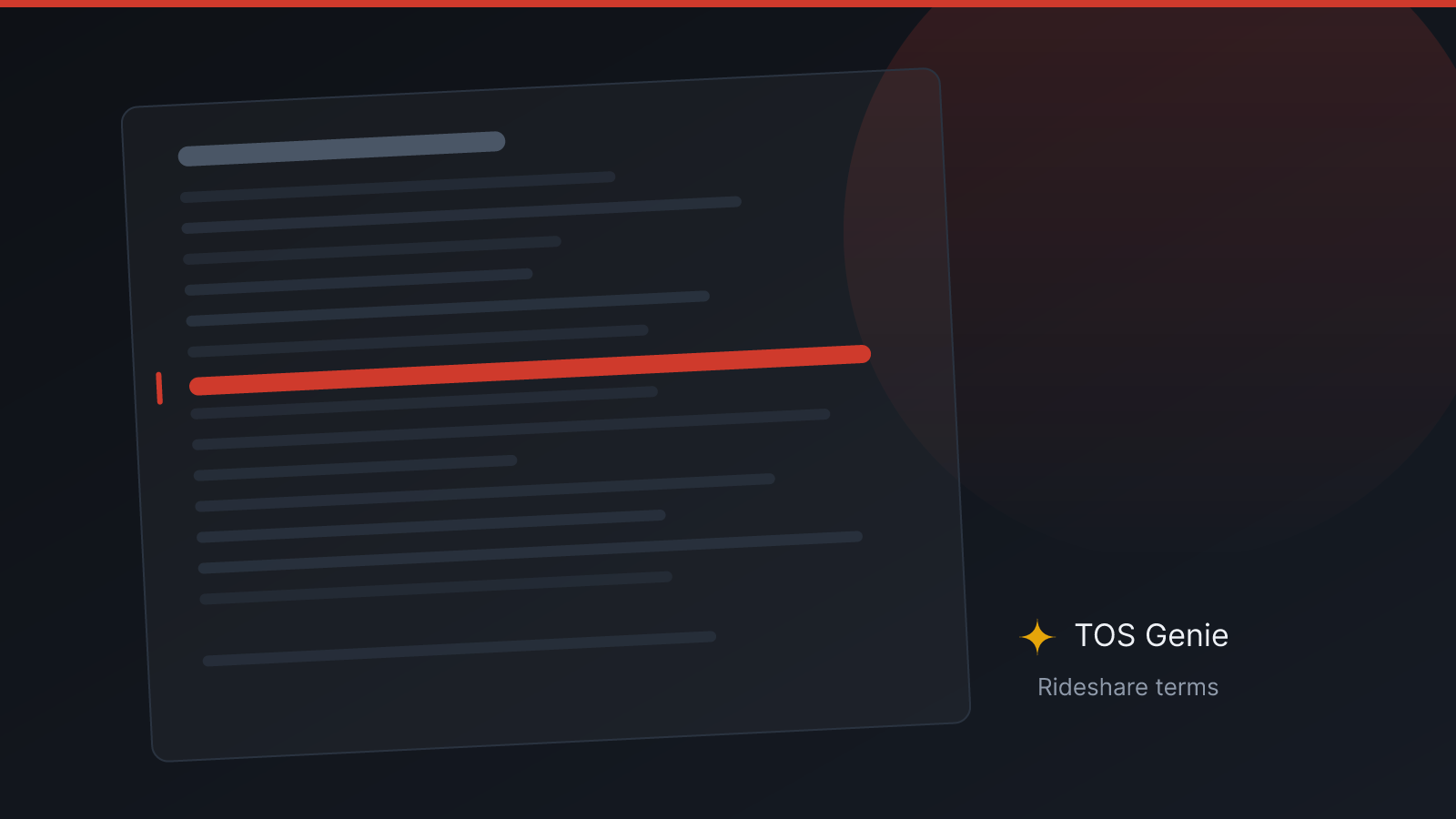 Illustration of a dense contract page with the arbitration clause marked in red, representing rideshare terms of service.